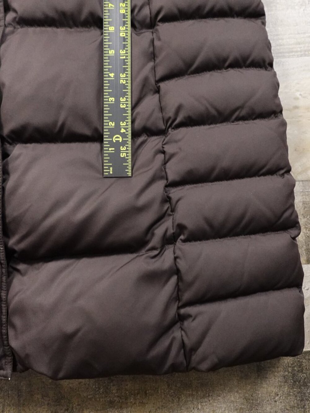 Eddie Bauer Down Maxi Coat Women’s Large Brown Faux Fur Hood Long Winter Parka - Picture 5 of 16